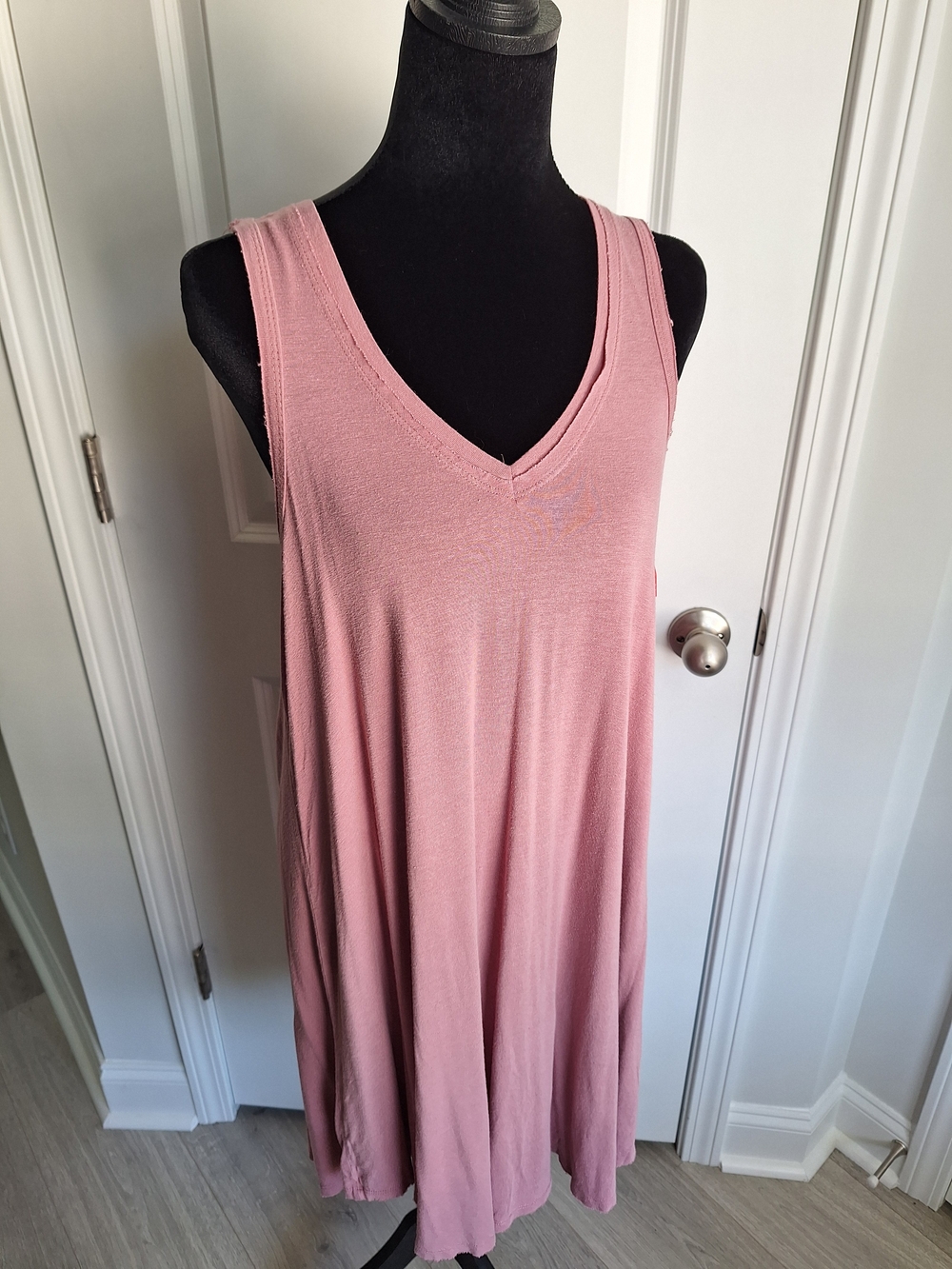 Z Supply Dusty Pink V-Neck Swing Tank Dress